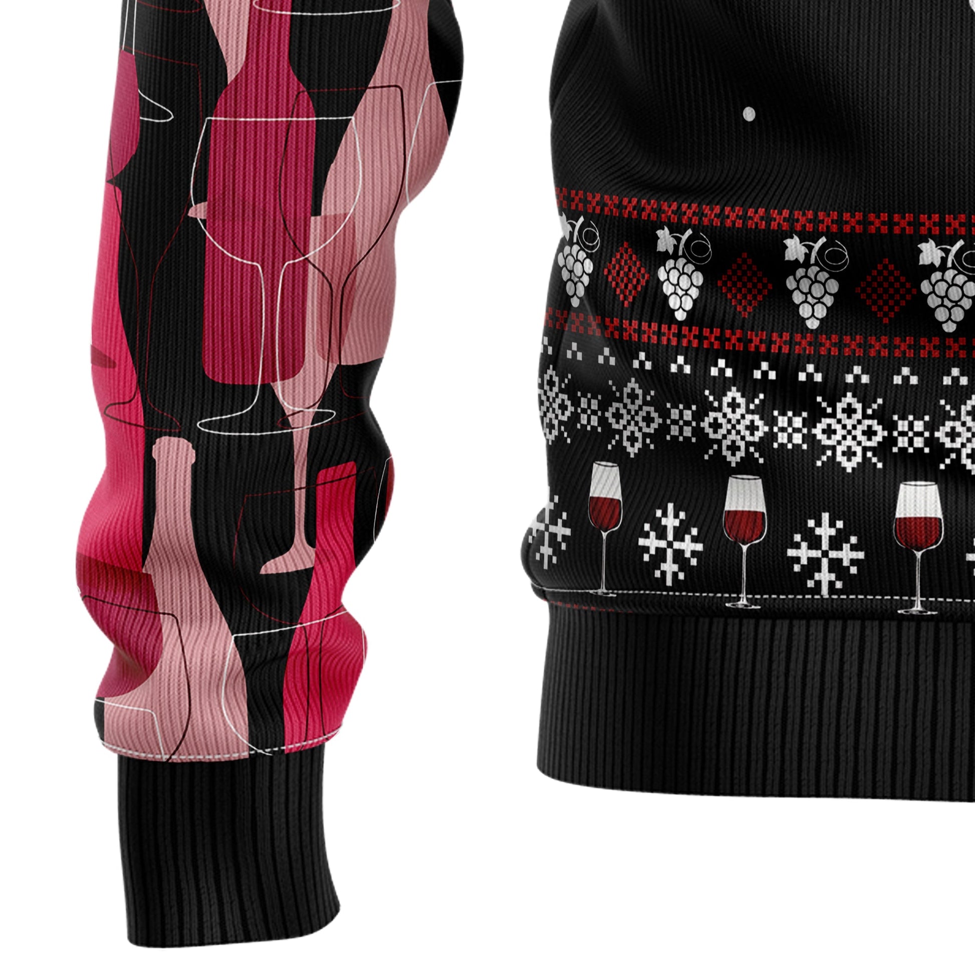 litzzy Wine Red Christmas T1911 Ugly Christmas Sweater - Ugly Christmas Sweaters for Men and Women - Funny Sweaters  - TB82769 Sweater   