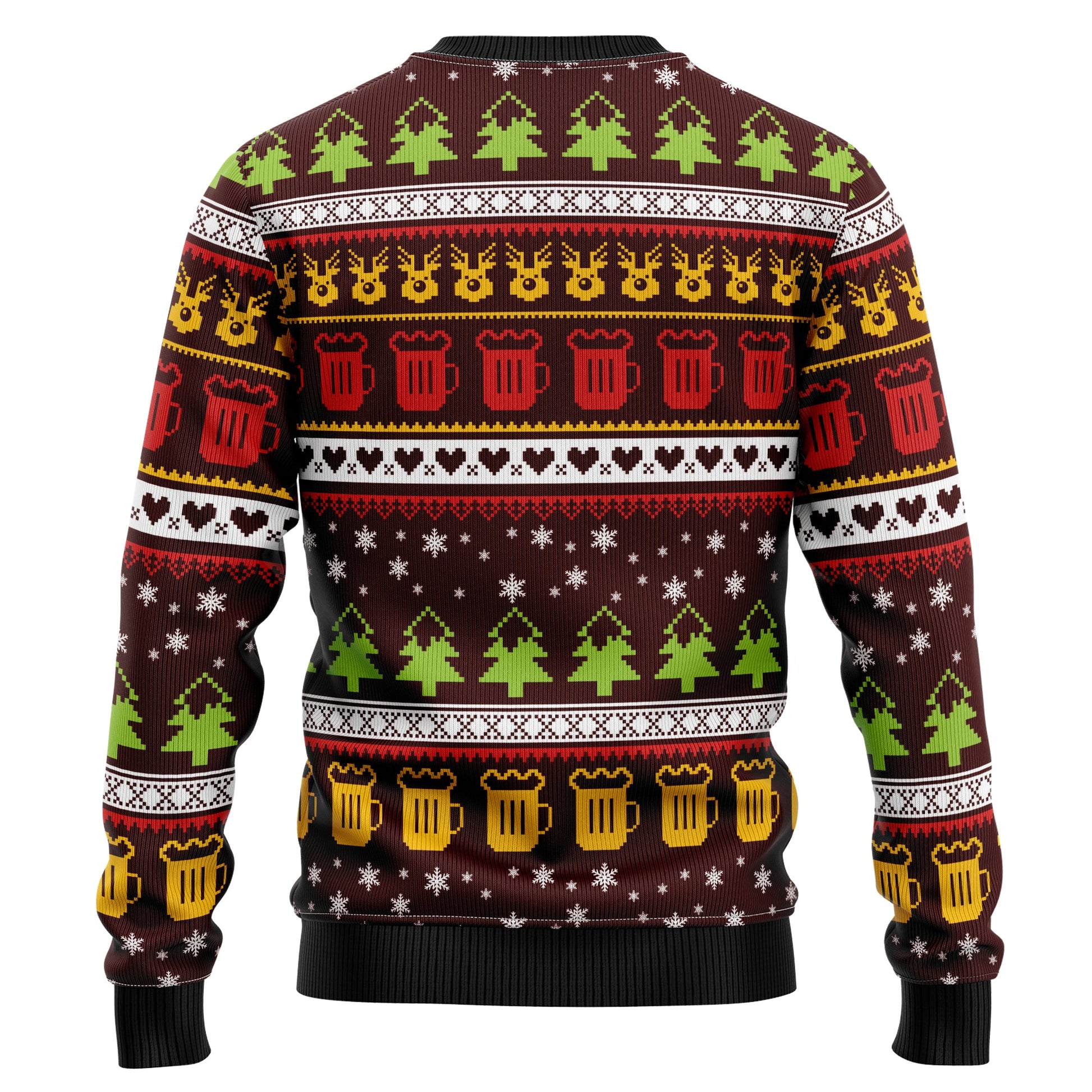 litzzy Time For Beer TG51110 Ugly Christmas Sweater - Ugly Christmas Sweaters for Men and Women - Funny Sweaters Sweater   