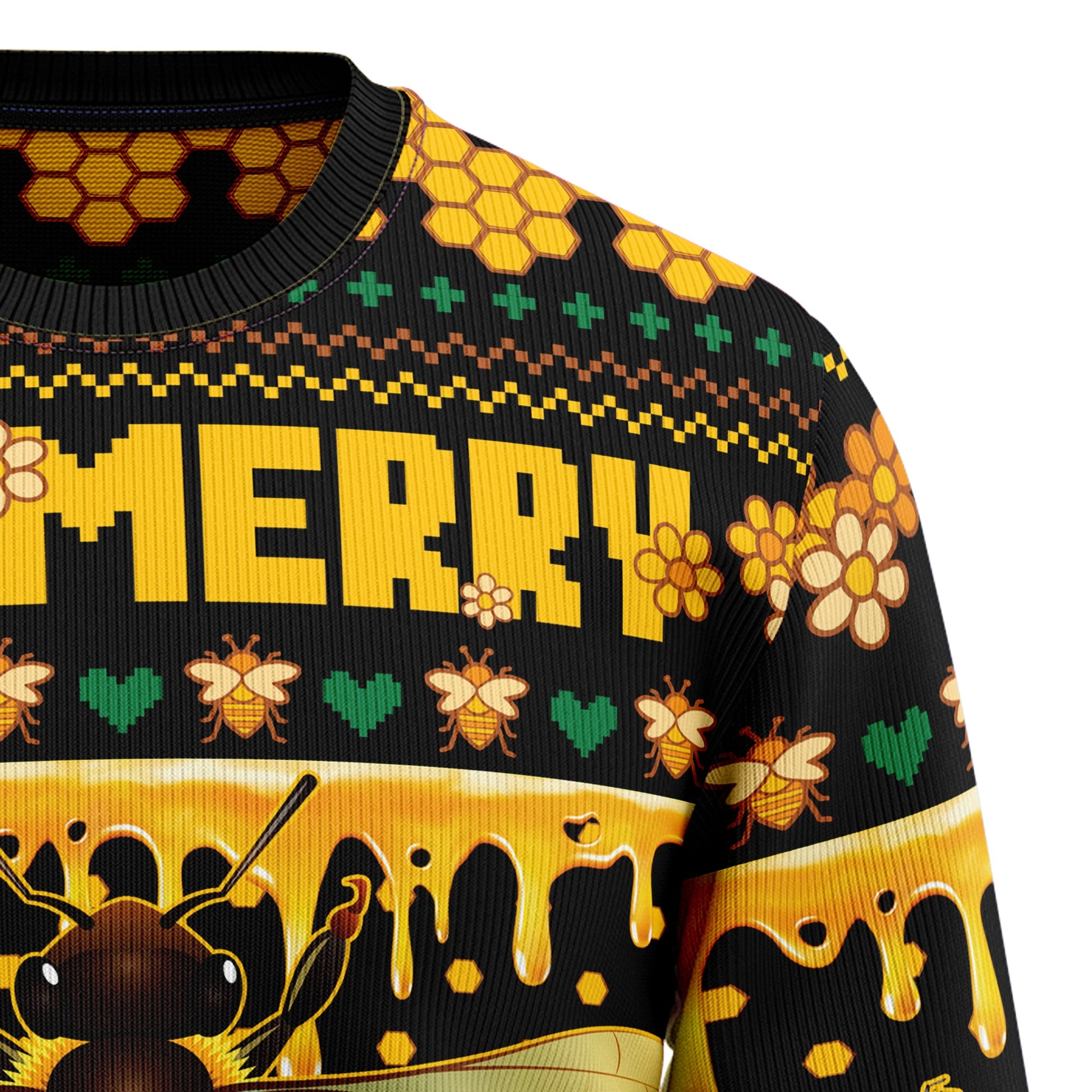 litzzy Bee Merry D3009 Ugly Christmas Sweater -  Best Gift For Christmas, Noel Malalan - Christmas Signature sweater   