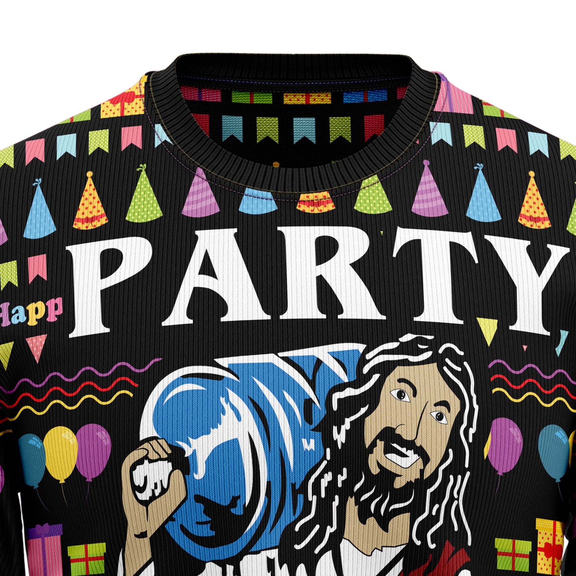 litzzy Jesus's Party HZ101616 Ugly Christmas Sweater -  Best Gift For Christmas, Noel Malalan - Christmas Signature sweater   