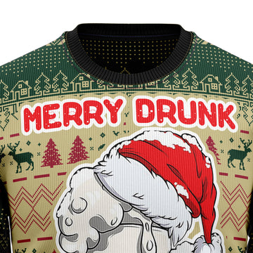 litzzy Merry Drunk TG5116 Ugly Christmas Sweater - Ugly Christmas Sweaters for Men and Women - Funny Sweaters Sweater   
