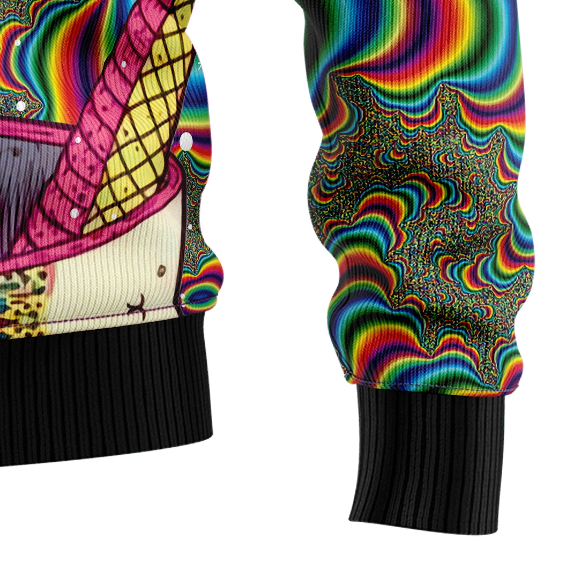 litzzy Santa And Mushroom T0511 Ugly Christmas Sweater - Ugly Christmas Sweaters for Men and Women - Funny Sweaters Sweater   