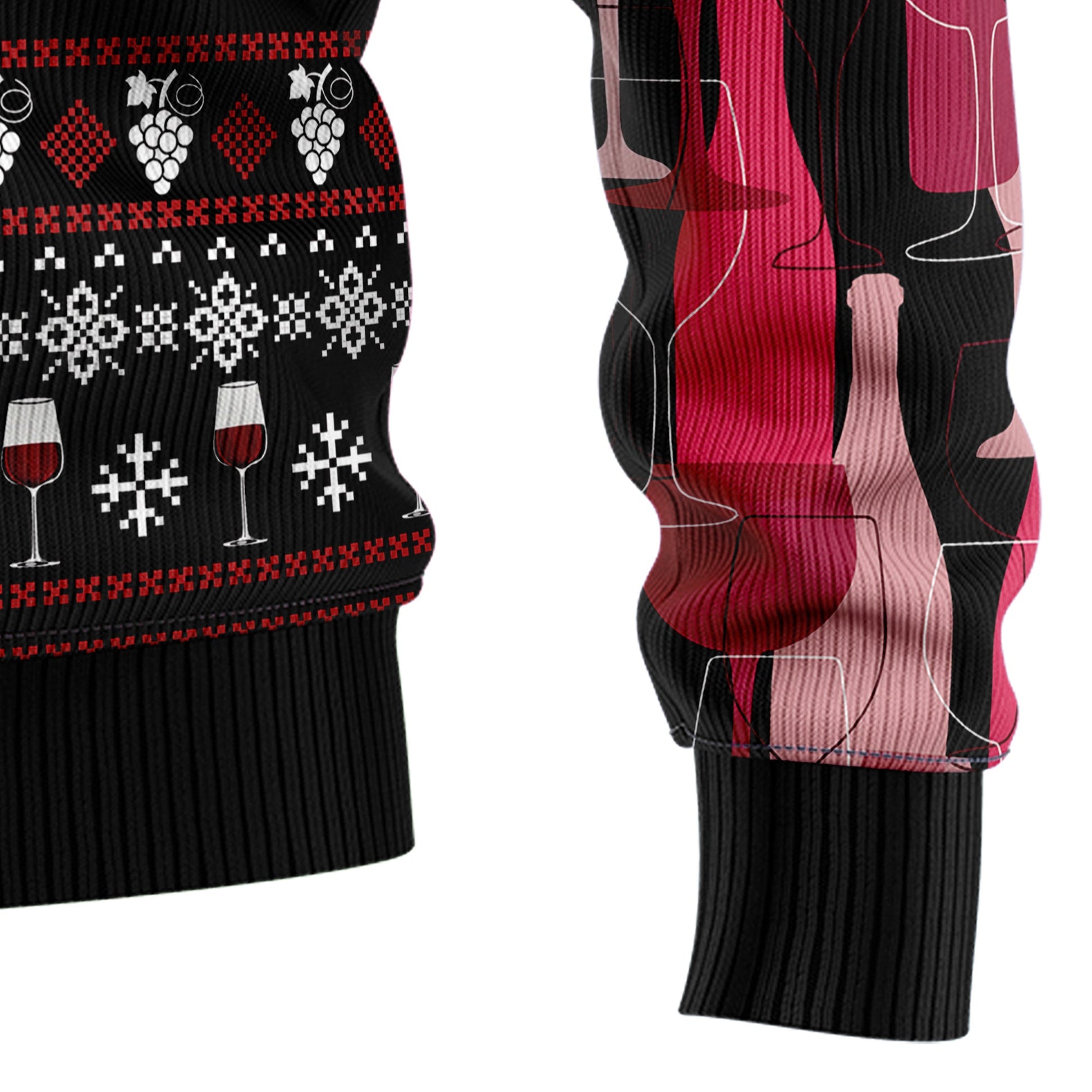 litzzy Wine Red Christmas T1911 Ugly Christmas Sweater - Ugly Christmas Sweaters for Men and Women - Funny Sweaters  - TB82769 Sweater   