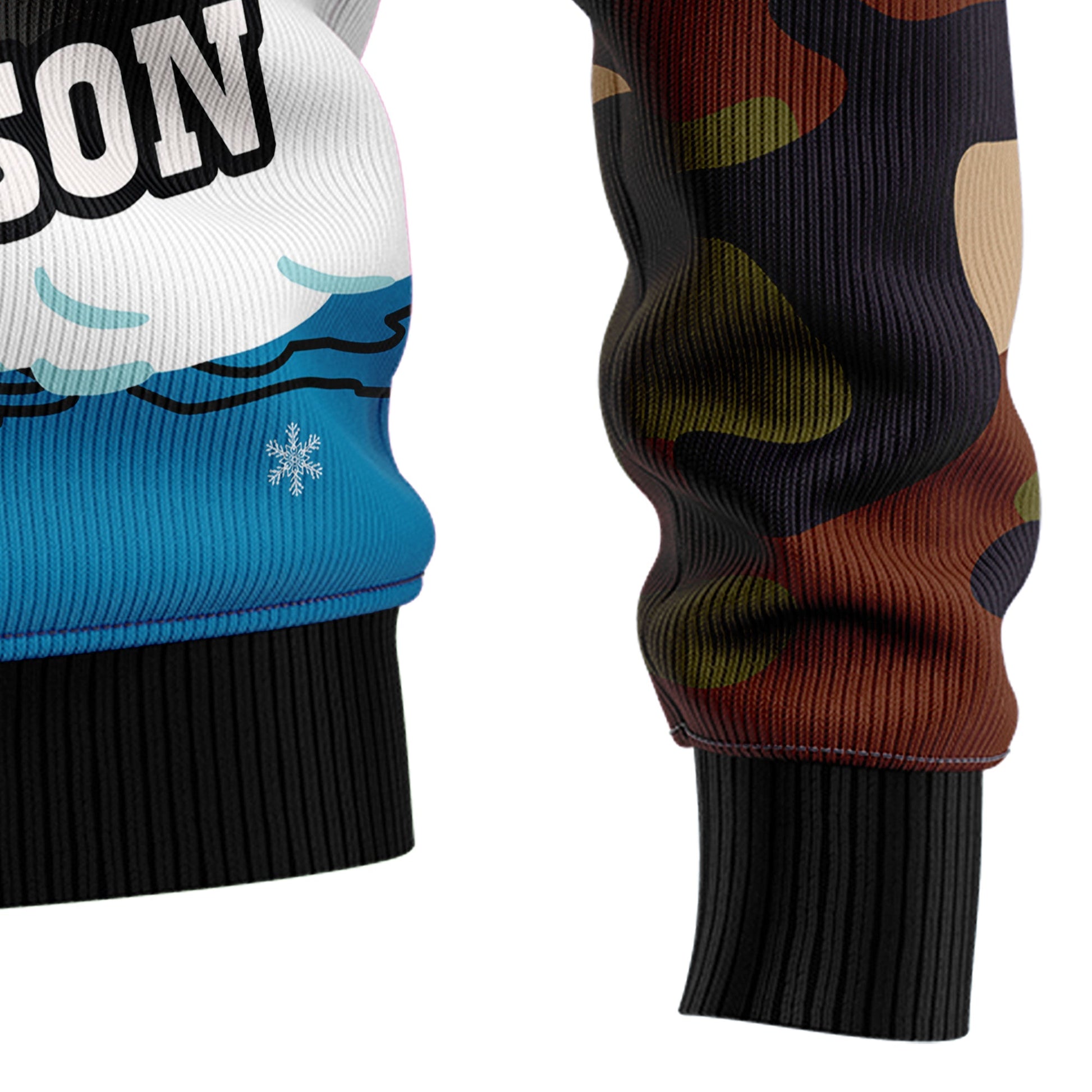 litzzy Hunting Santa Christmas T2810 Ugly Christmas Sweater - Ugly Christmas Sweaters for Men and Women - Funny Sweaters Sweater   