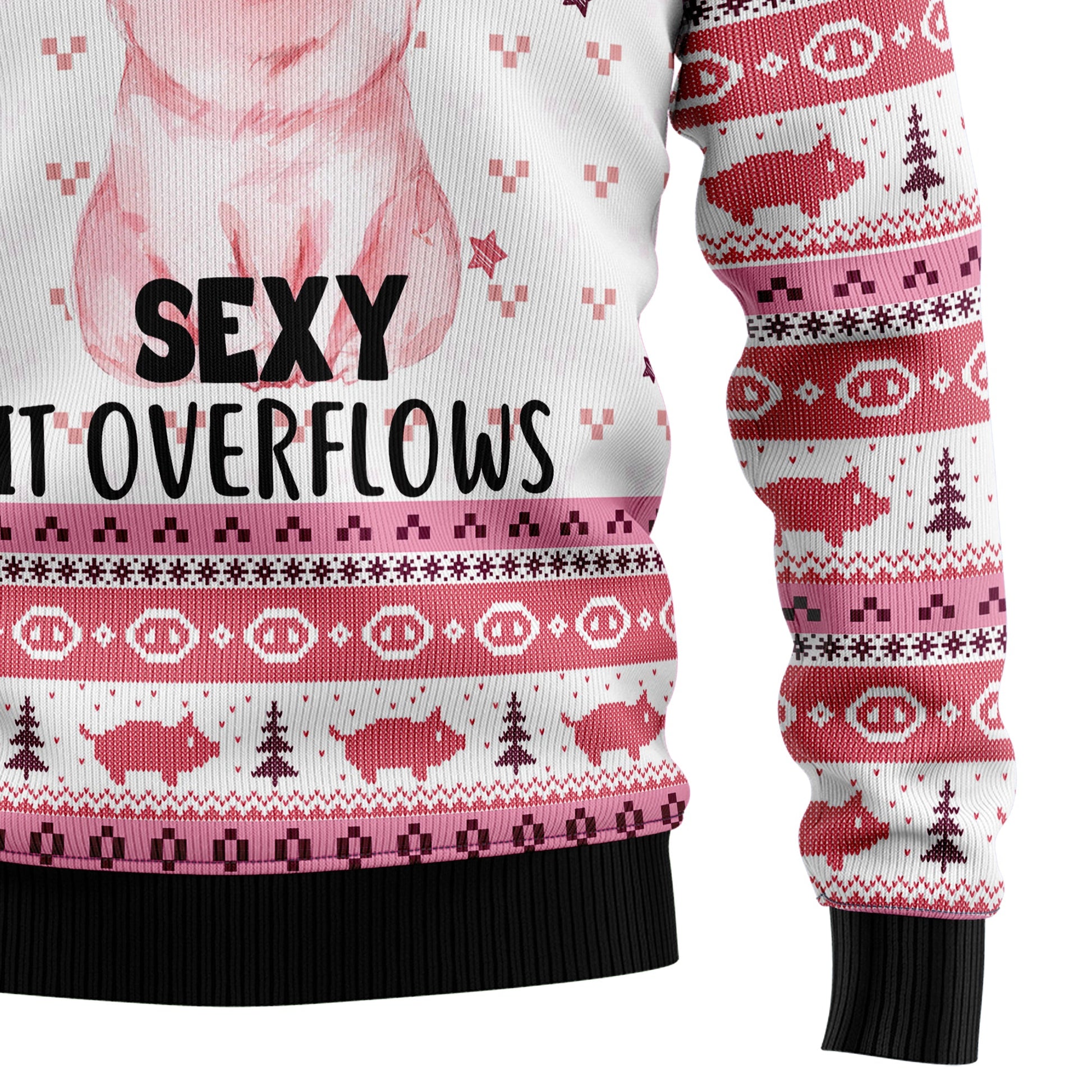 litzzy Pig Overflows T299 Ugly Christmas Sweater -  Best Gift For Christmas, Noel Malalan - Christmas Signature sweater   