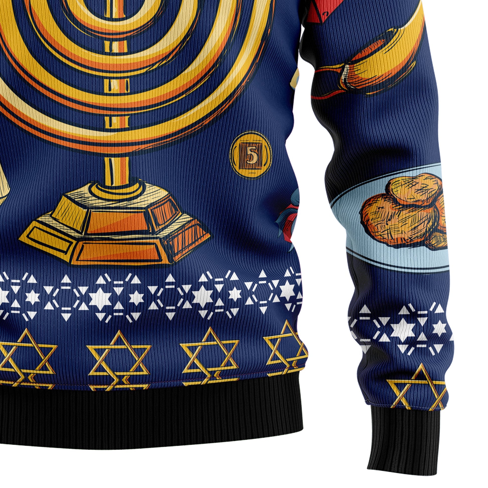 litzzy Jewish Hanukkah D0210 Ugly Christmas Sweater - Ugly Christmas Sweaters for Men and Women - Funny Sweaters - TB82729 Sweater   