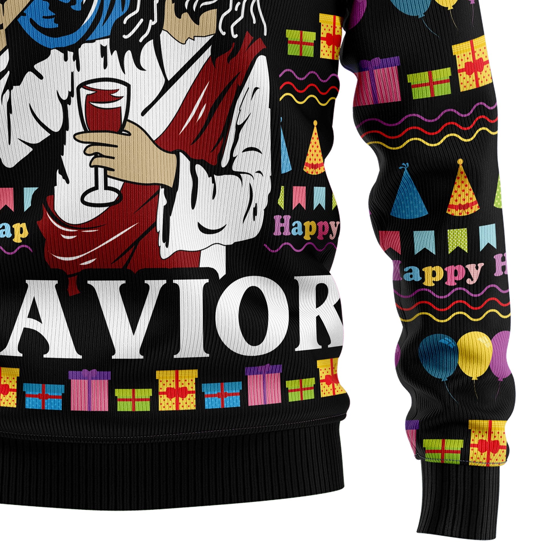 litzzy Jesus's Party Ugly Christmas Sweater - Ugly Christmas Sweaters for Men and Women - Funny Sweaters Sweater   