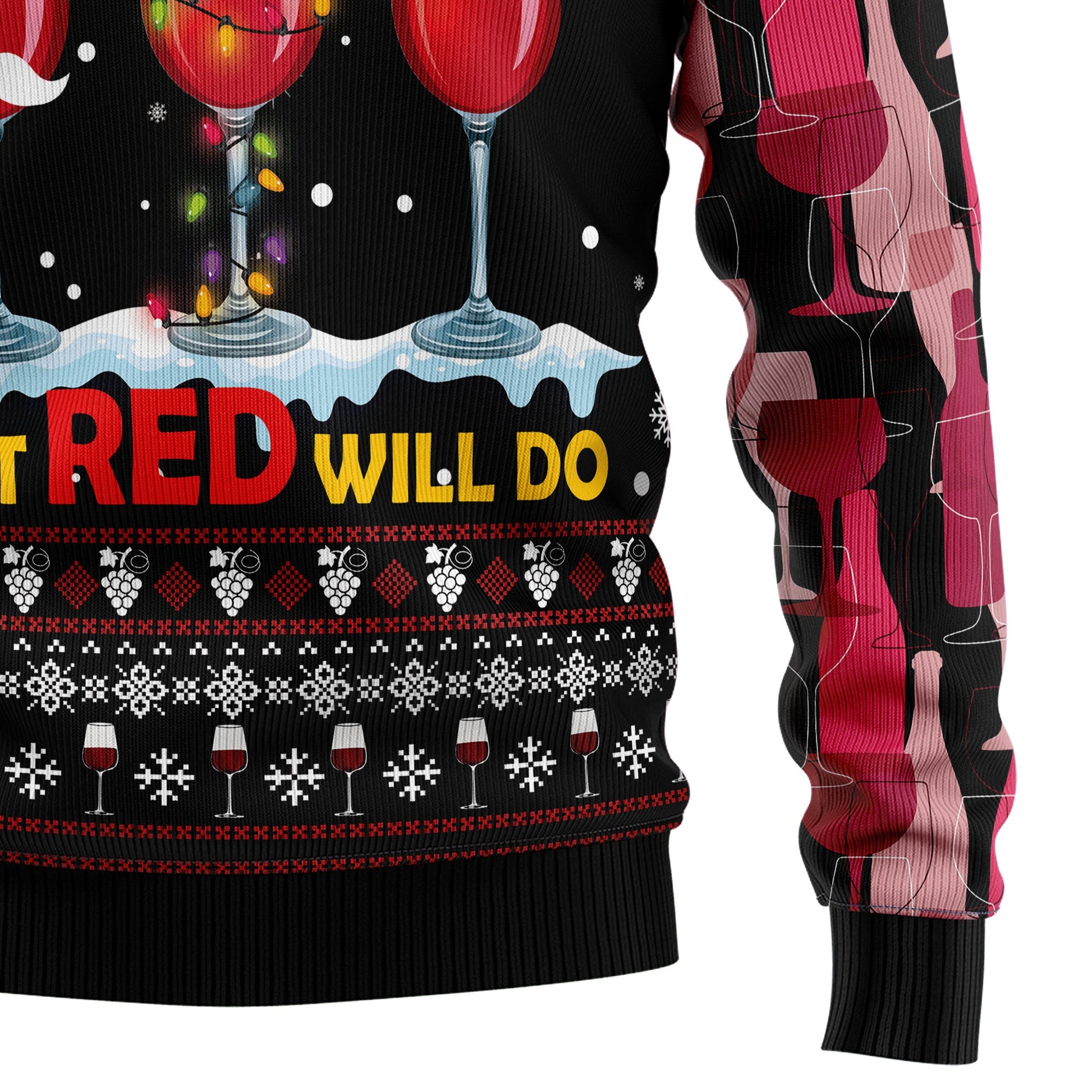 litzzy Wine Red Christmas T1911 Ugly Christmas Sweater - Ugly Christmas Sweaters for Men and Women - Funny Sweaters  - TB82769 Sweater   