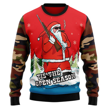 litzzy Hunting Santa Christmas T2810 Ugly Christmas Sweater -  Best Gift For Christmas, Noel Malalan - Christmas Signature sweater   