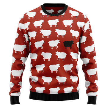 litzzy Sheep Black And White T2011 Ugly Christmas Sweater - Ugly Christmas Sweaters for Men and Women - Funny Sweaters Sweater   