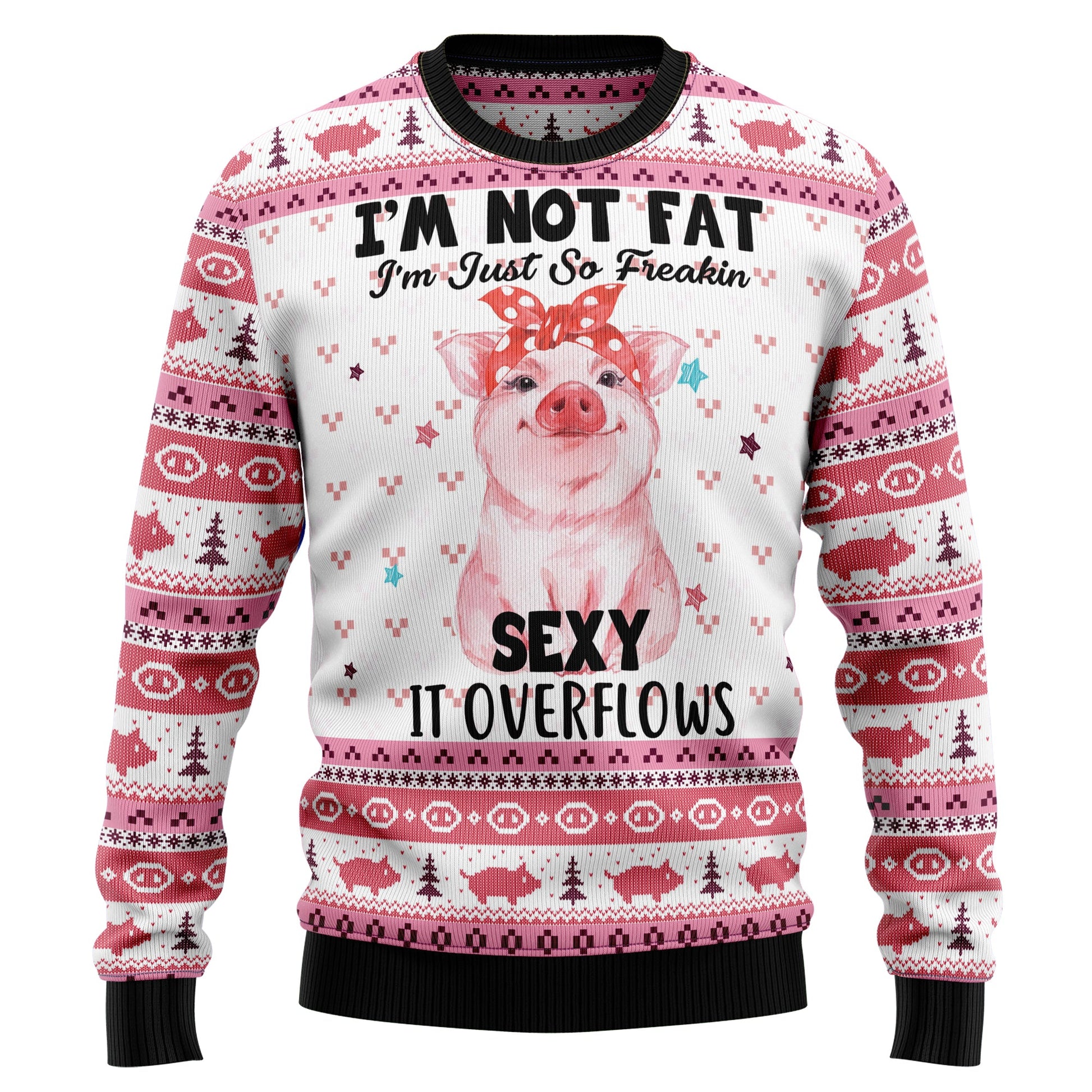 litzzy Pig Overflows T299 Ugly Christmas Sweater -  Best Gift For Christmas, Noel Malalan - Christmas Signature sweater   