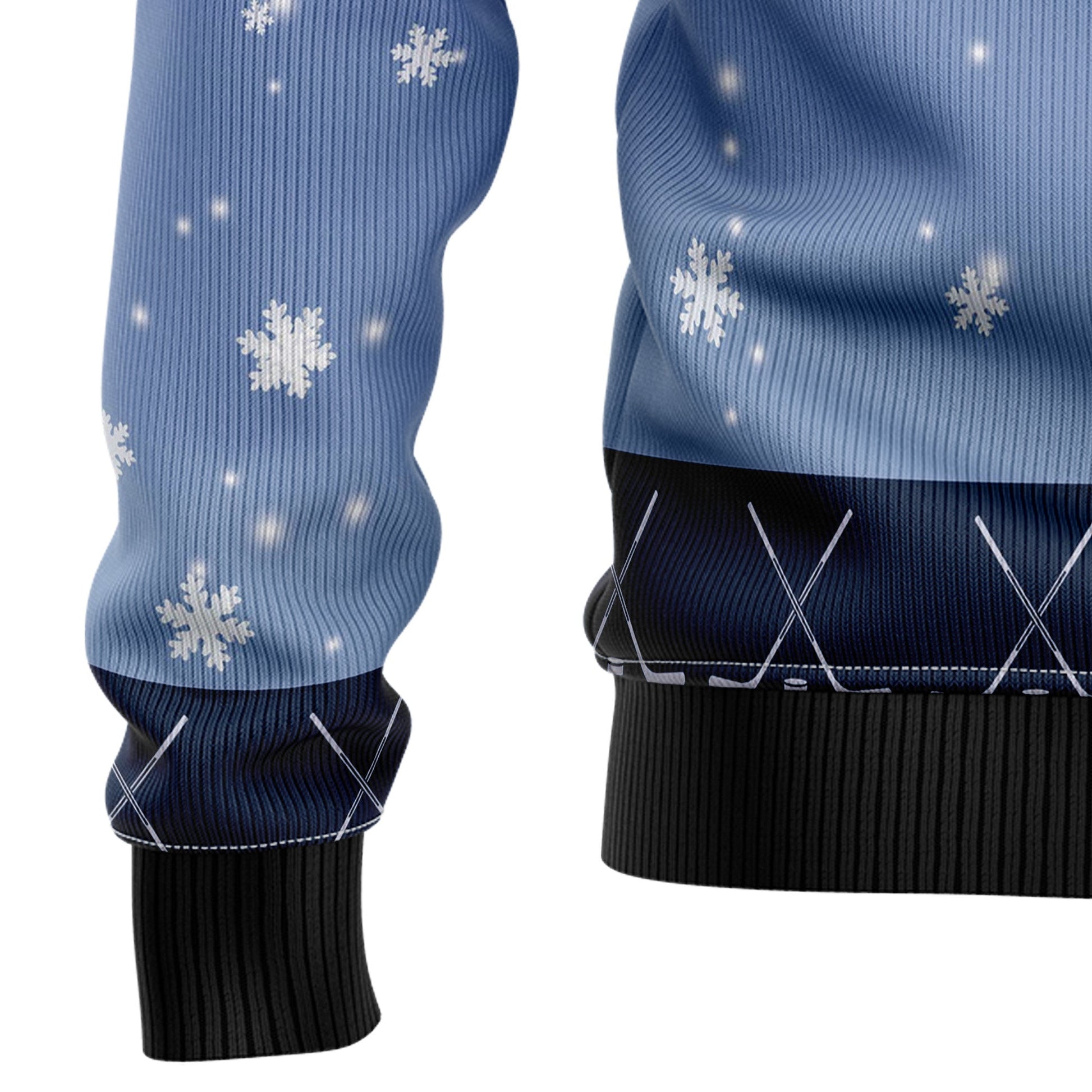 litzzy Santa Hockey T0511 Ugly Christmas Sweater -  Best Gift For Christmas, Noel Malalan - Christmas Signature sweater   