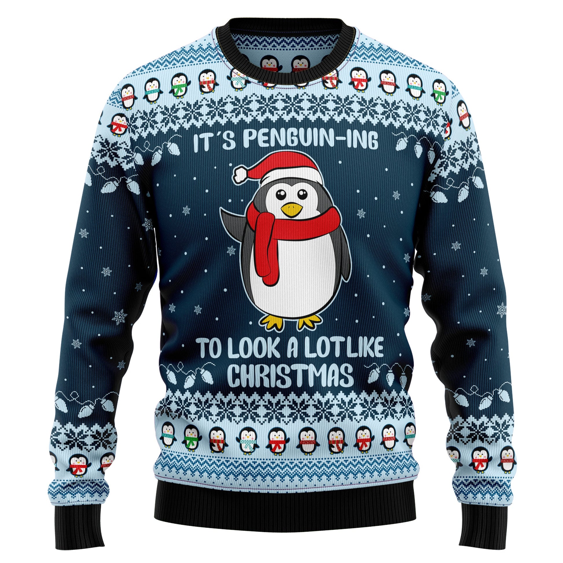 litzzy It's Penguin-ing christmas HT031111 Ugly Christmas Sweater -  Best Gift For Christmas, Noel Malalan - Christmas Signature sweater   