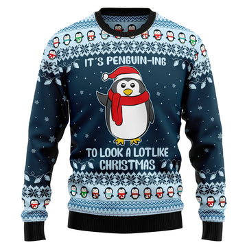 litzzy It's Penguin-ing christmas HT031111 Ugly Christmas Sweater -  Best Gift For Christmas, Noel Malalan - Christmas Signature sweater   