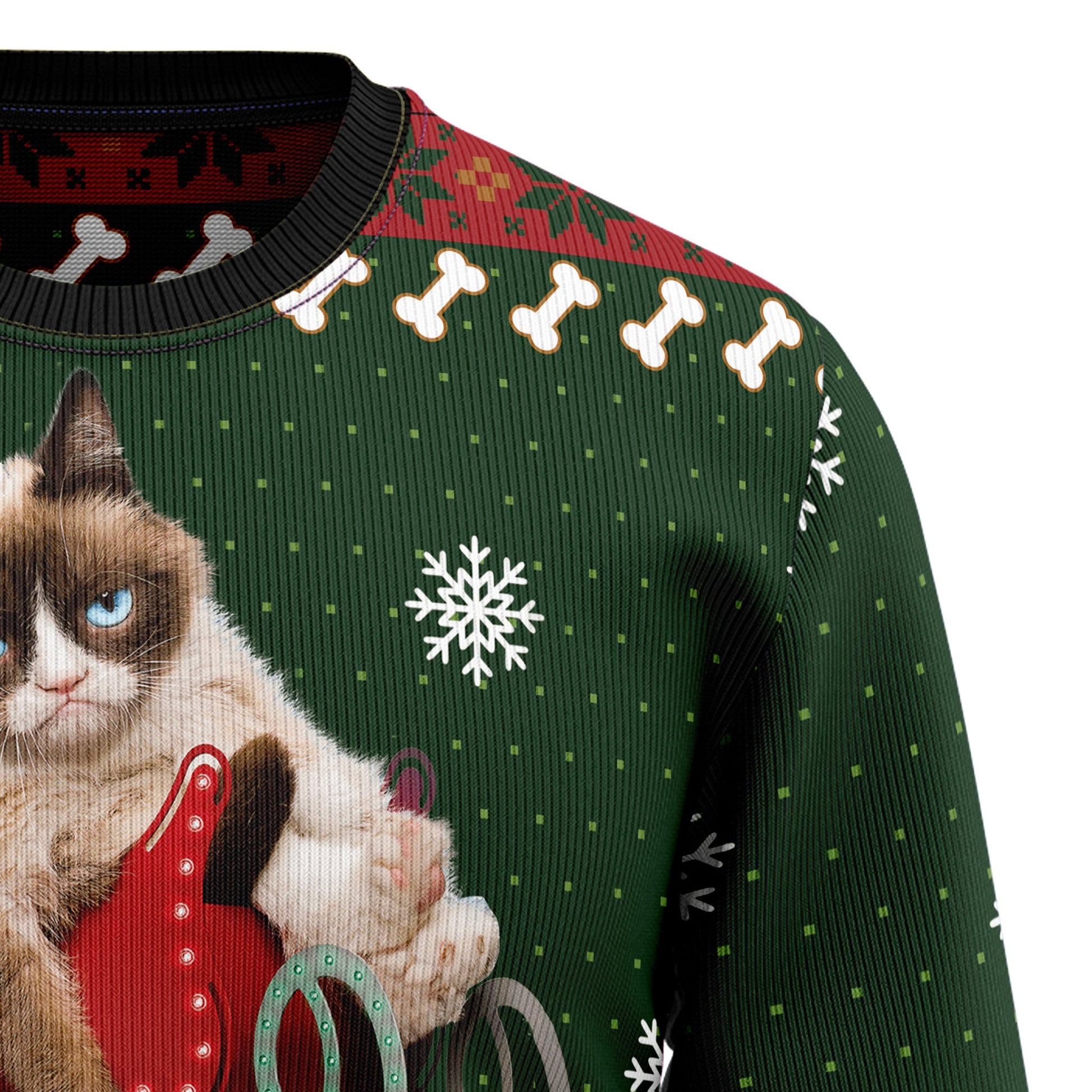 litzzy Grumpy Cat HT081224 Ugly Christmas Sweater -  Best Gift For Christmas, Noel Malalan - Christmas Signature sweater   