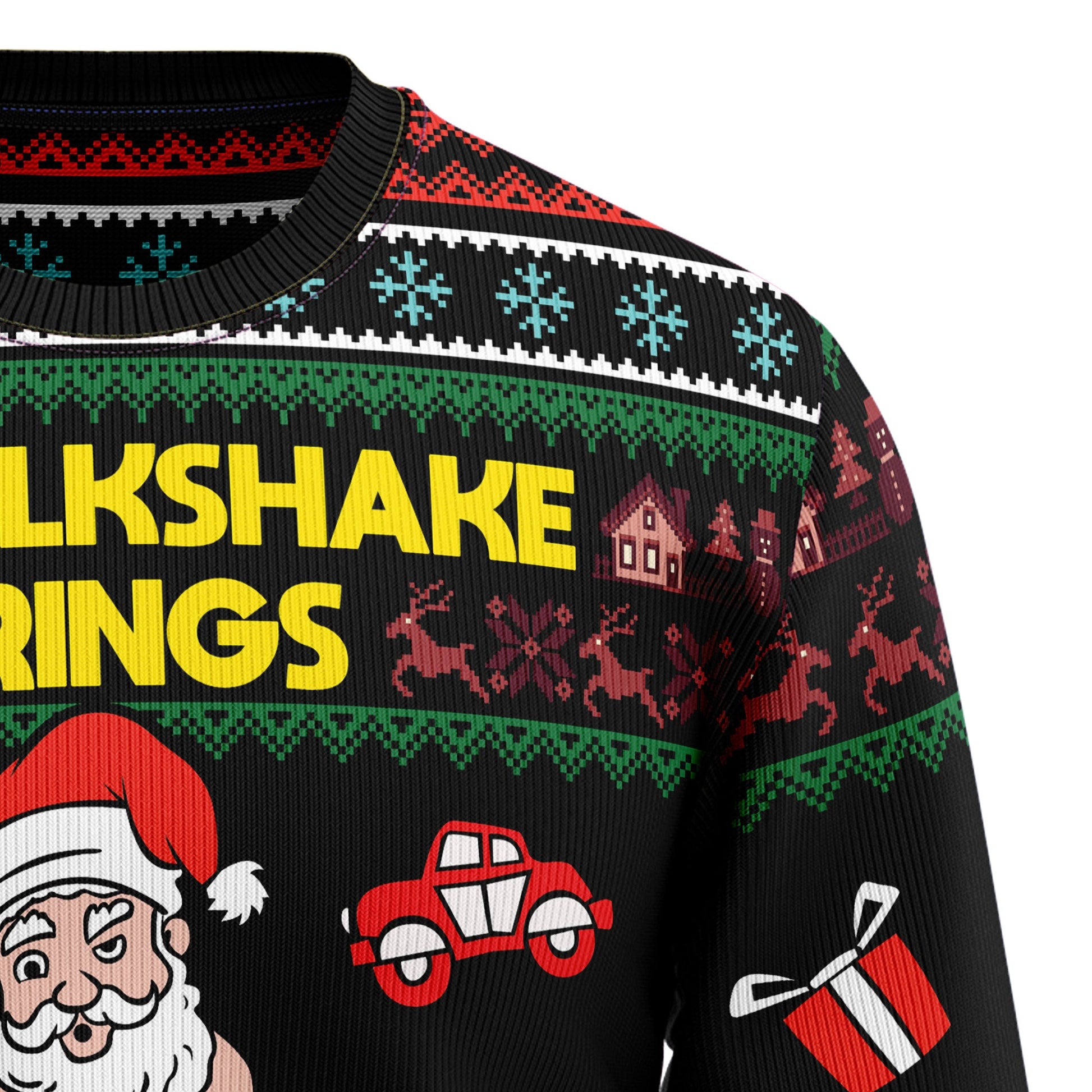 litzzy My Milkshake Bring Christmas - Ugly  Sweater - Ugly Sweaters for Men and Women - Funny Sweaters - TB82773 Sweater   