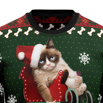 litzzy Grumpy Cat HT081224 Ugly Christmas Sweater -  Best Gift For Christmas, Noel Malalan - Christmas Signature sweater   