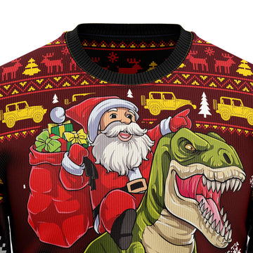litzzy Santassic Park HT92505 Ugly Christmas Sweater -  Best Gift For Christmas, Noel Malalan - Christmas Signature sweater   