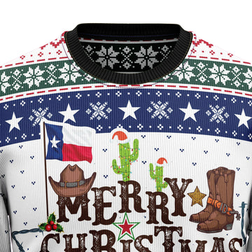 litzzy Merry Christmas Y'all Texas TG5129 Ugly Christmas Sweater - Ugly Christmas Sweaters for Men and Women - Funny Sweaters - TB82792 Sweater   