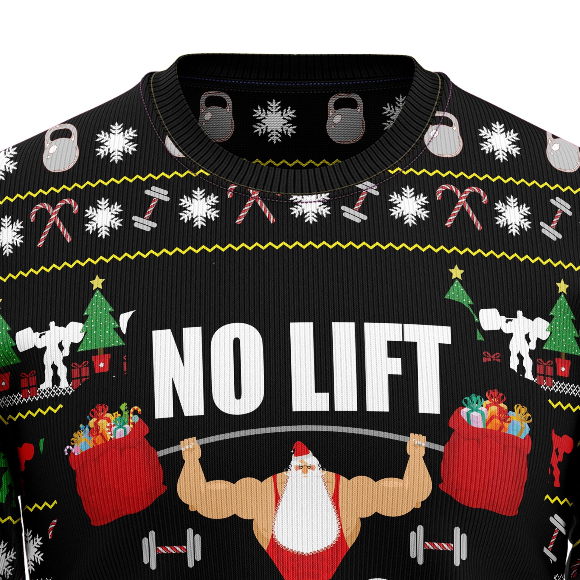 litzzy No Lift No Gift TY1310 Ugly Christmas Sweater -  Best Gift For Christmas, Noel Malalan - Christmas Signature sweater   