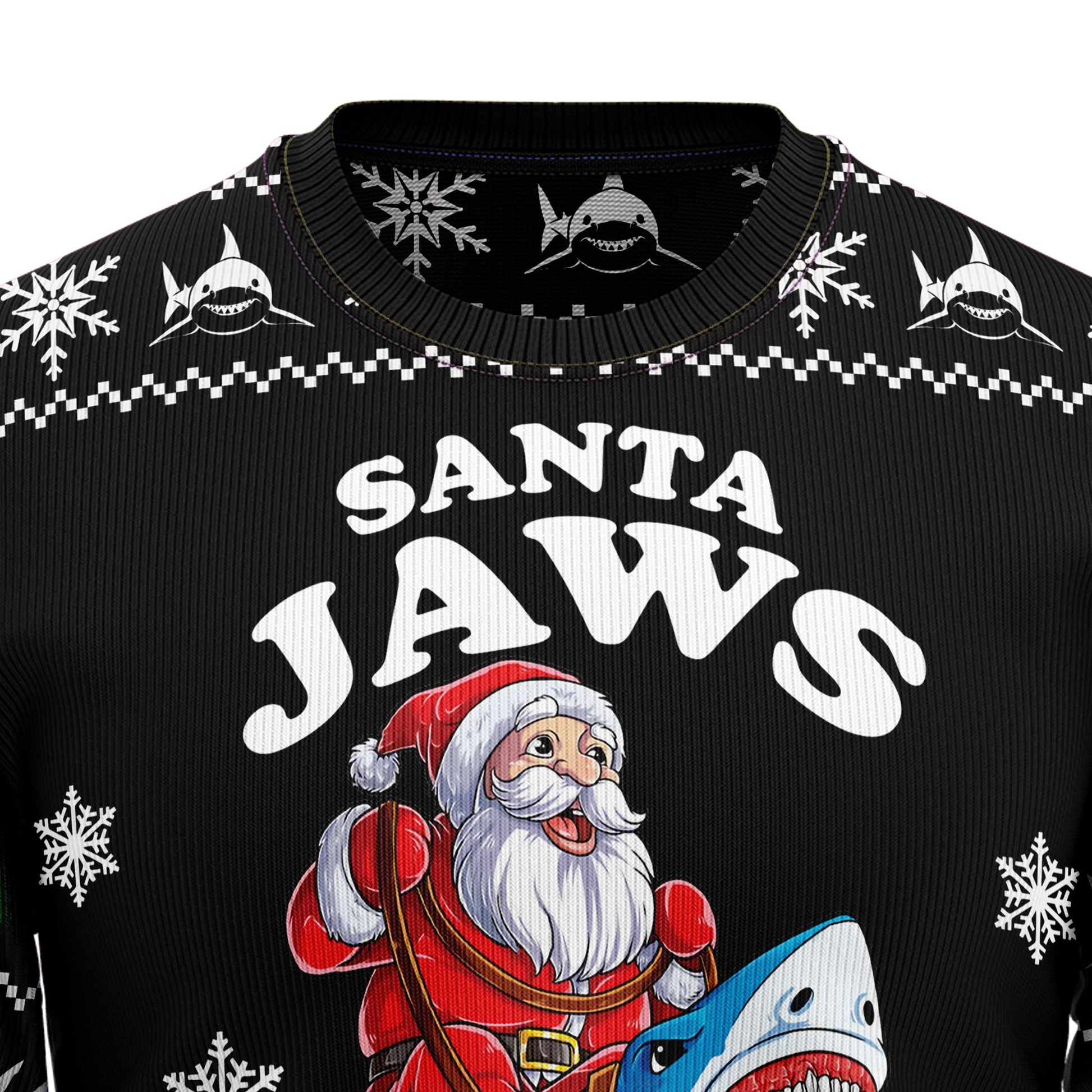 litzzy Santa Jaws TY210 Ugly Christmas Sweater -  Best Gift For Christmas, Noel Malalan - Christmas Signature sweater   