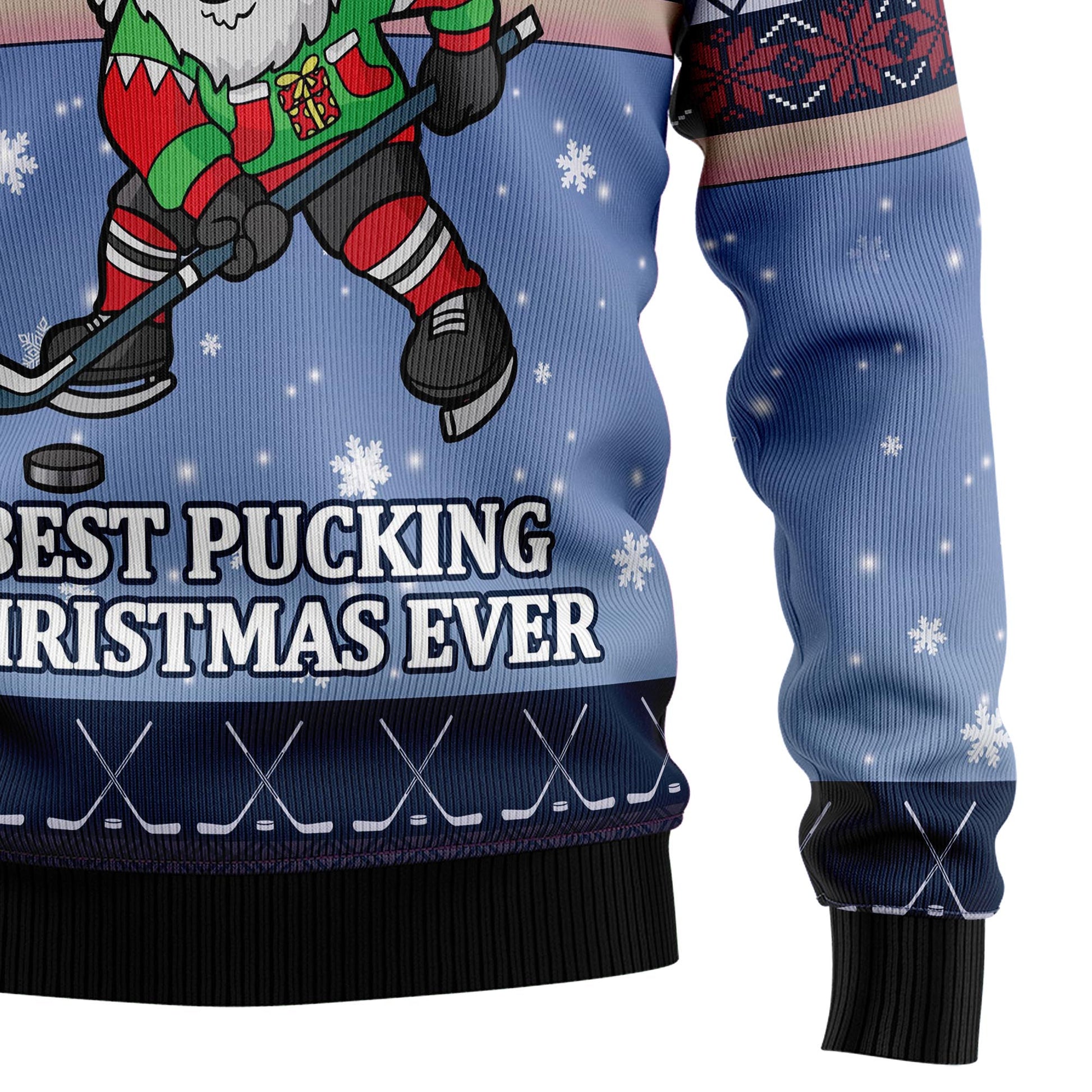 litzzy Santa Hockey T0511 Ugly Christmas Sweater -  Best Gift For Christmas, Noel Malalan - Christmas Signature sweater   