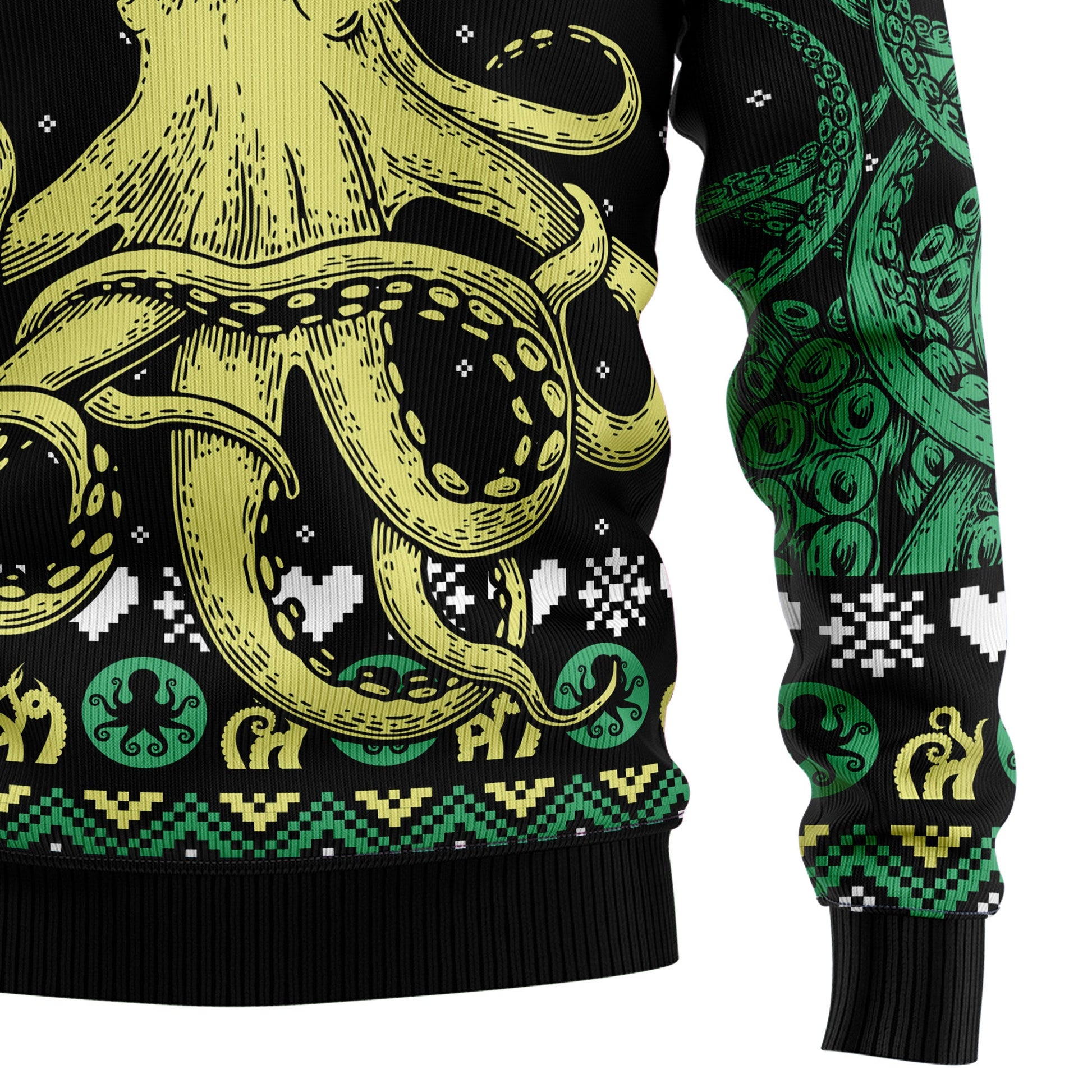 litzzy Octopus Cool D3009 Ugly Christmas Sweater -  Best Gift For Christmas, Noel Malalan - Christmas Signature sweater   