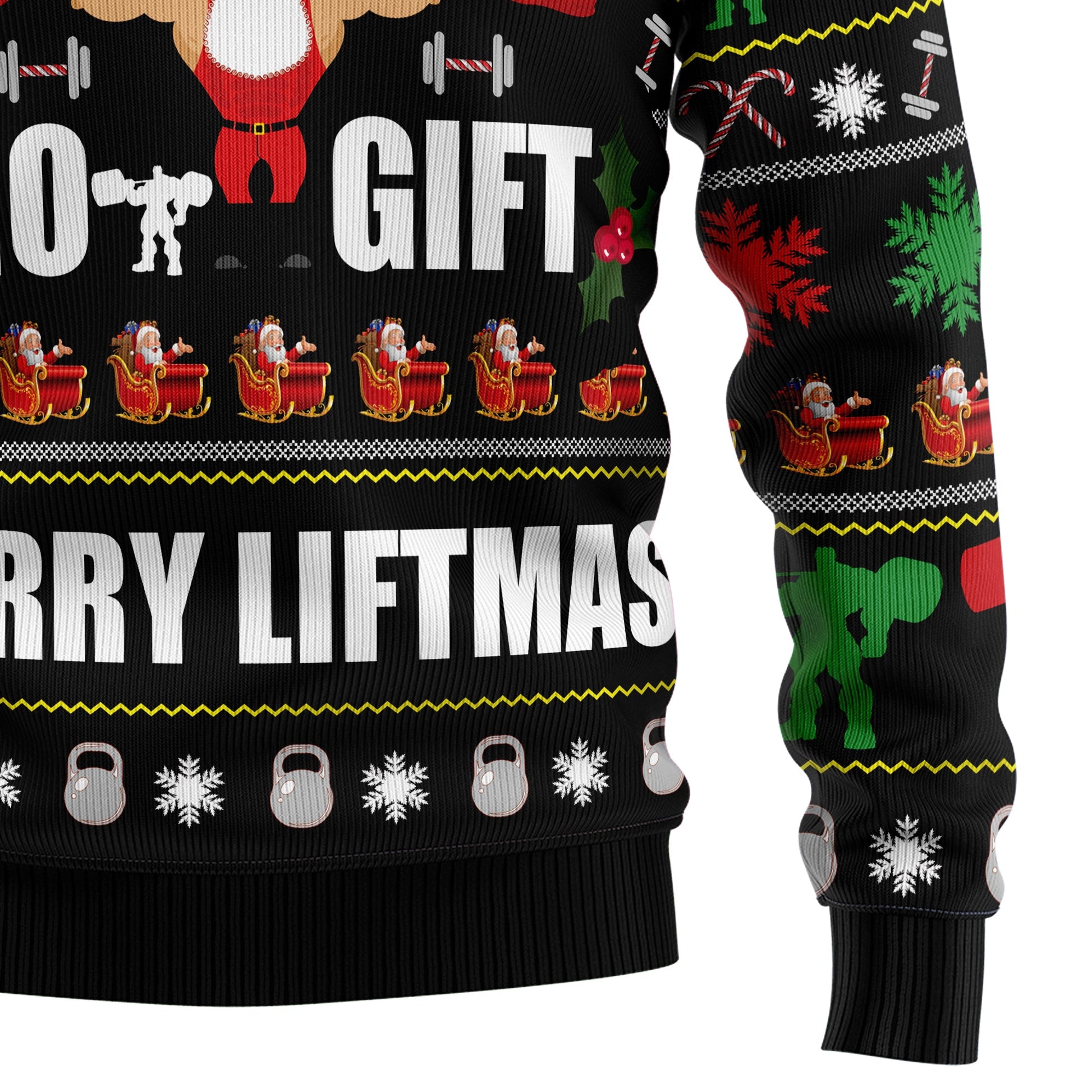 litzzy No Lift No Gift TY1310 Ugly Christmas Sweater -  Best Gift For Christmas, Noel Malalan - Christmas Signature sweater   