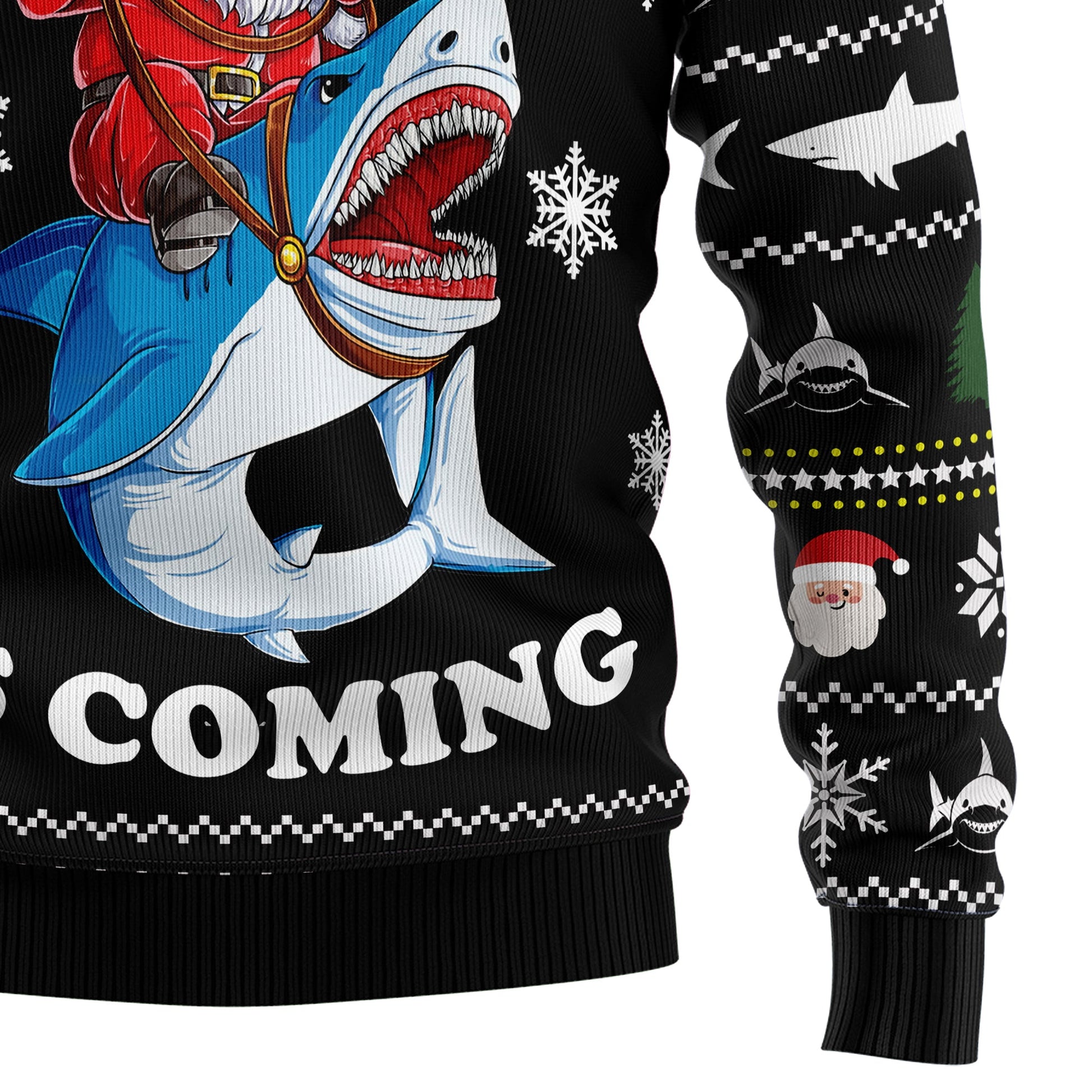 litzzy Santa Jaws TY210 Ugly Christmas Sweater -  Best Gift For Christmas, Noel Malalan - Christmas Signature sweater   