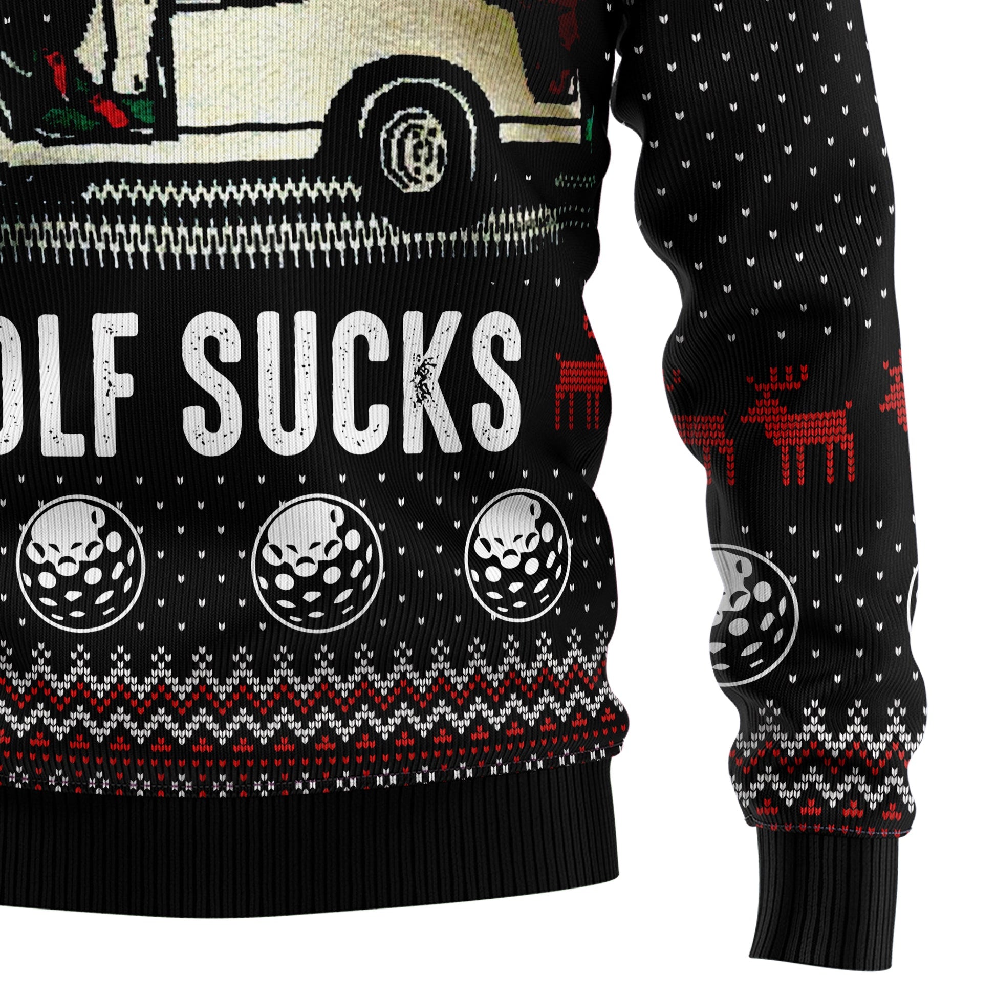 litzzy Golf Sucks HT100912 Ugly Christmas Sweater -  Best Gift For Christmas, Noel Malalan - Christmas Signature sweater   