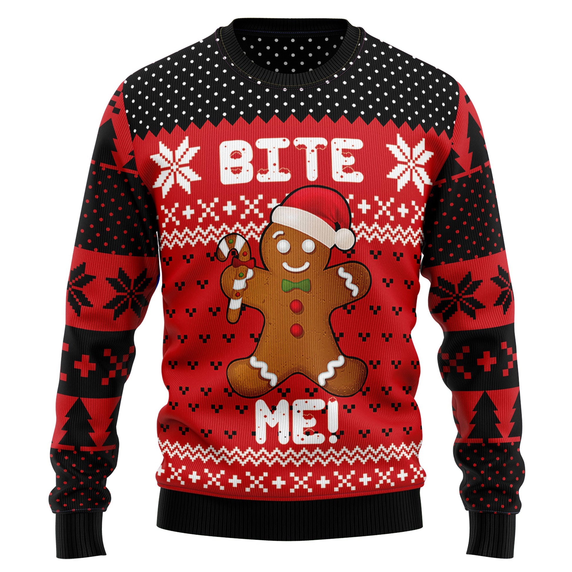 litzzy Christmas Bite Me TG51023 Ugly Christmas Sweater -  Best Gift For Christmas, Noel Malalan - Christmas Signature sweater   