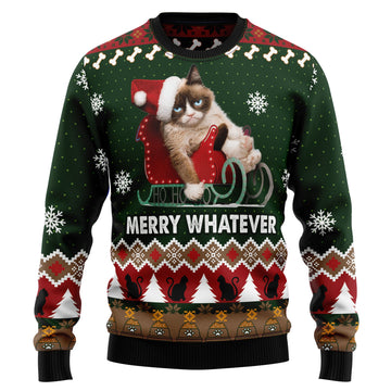 litzzy Grumpy Cat HT081224 Ugly Christmas Sweater -  Best Gift For Christmas, Noel Malalan - Christmas Signature sweater   