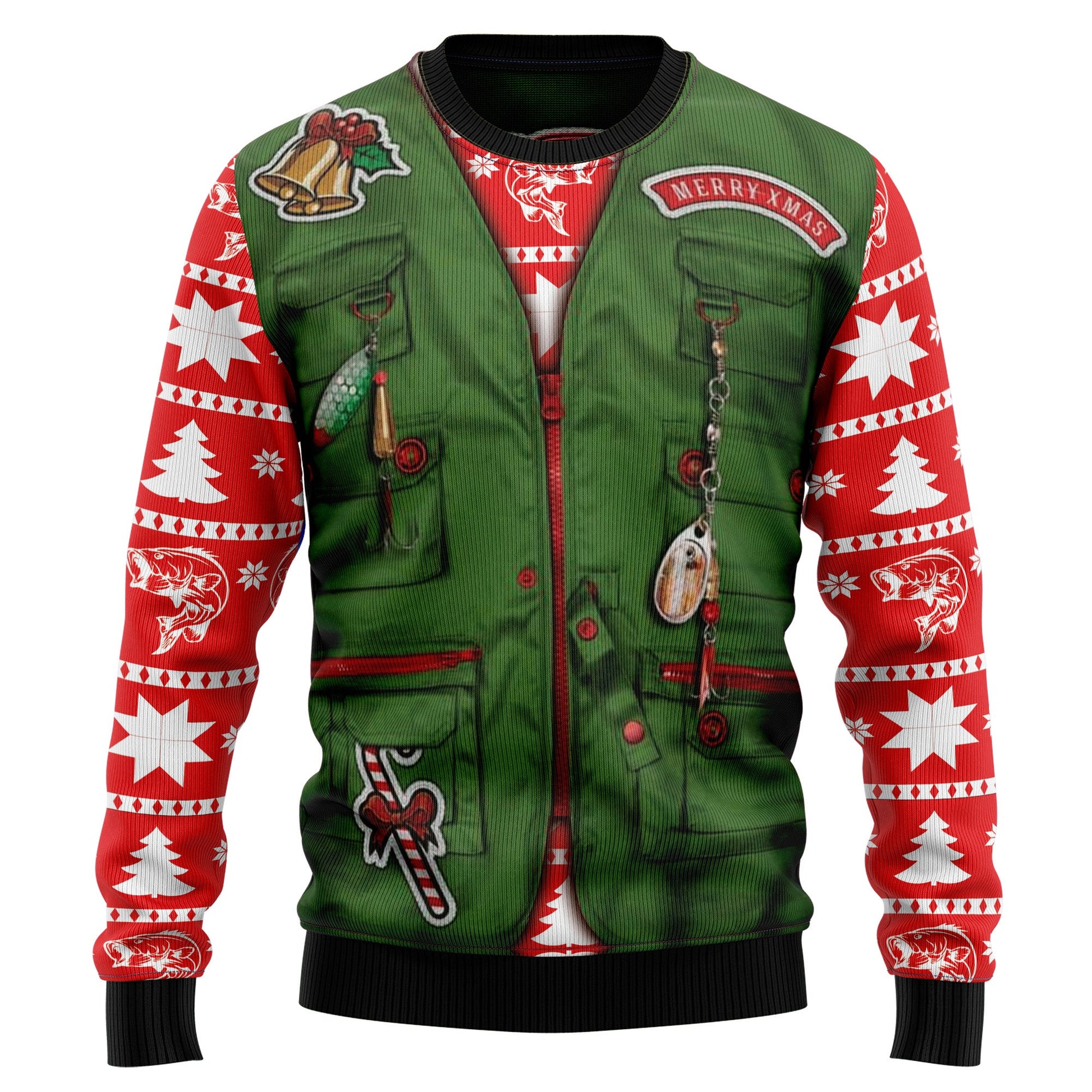 litzzy Merry Fishmas HT92507 Ugly Christmas Sweater -  Best Gift For Christmas, Noel Malalan - Christmas Signature sweater   