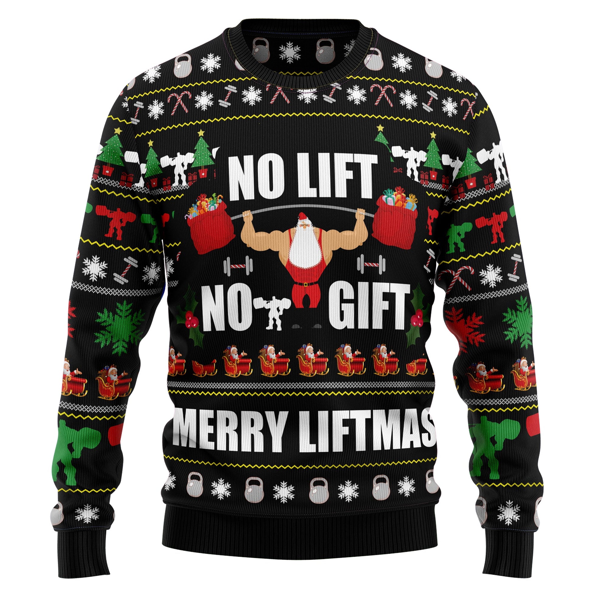 litzzy No Lift No Gift TY1310 Ugly Christmas Sweater -  Best Gift For Christmas, Noel Malalan - Christmas Signature sweater   