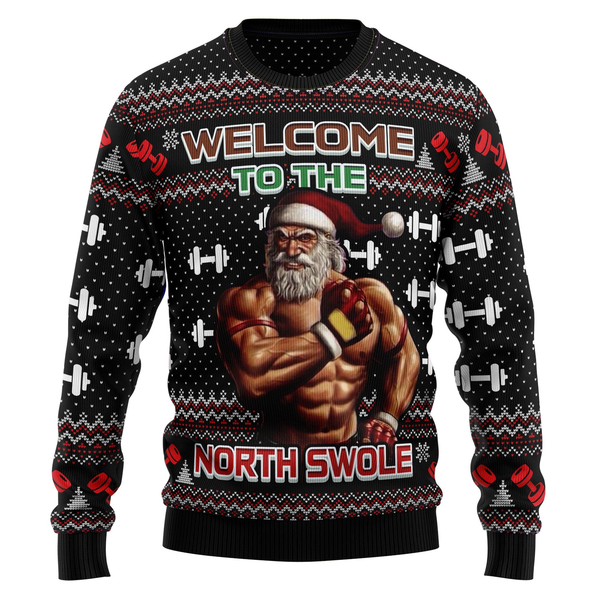litzzy Welcome To The North Swole HT101302 Ugly Christmas Sweater -  Best Gift For Christmas, Noel Malalan - Christmas Signature sweater   
