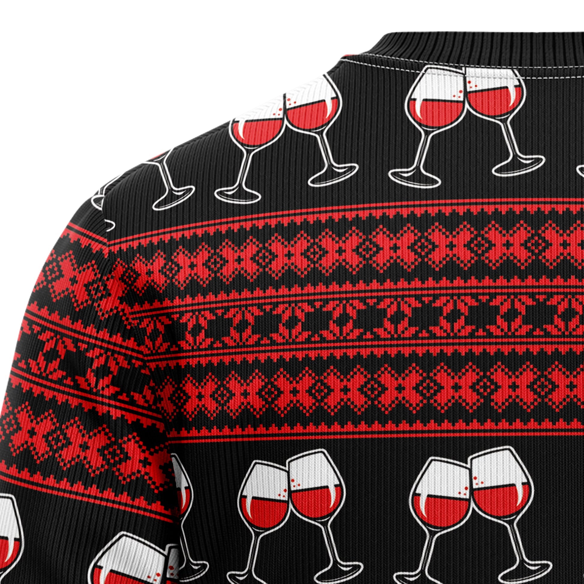 litzzy Red Wine Mama HT92801 Ugly Christmas Sweater -  Best Gift For Christmas, Noel Malalan - Christmas Signature sweater   