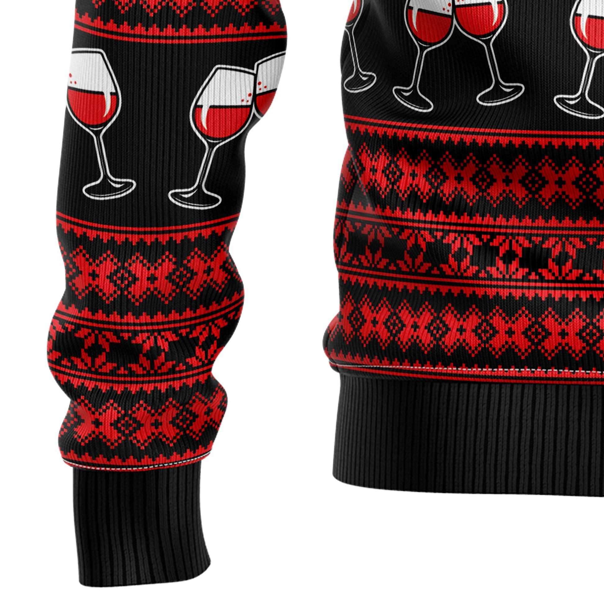 litzzy Red Wine Mama HT92801 Ugly Christmas Sweater -  Best Gift For Christmas, Noel Malalan - Christmas Signature sweater   