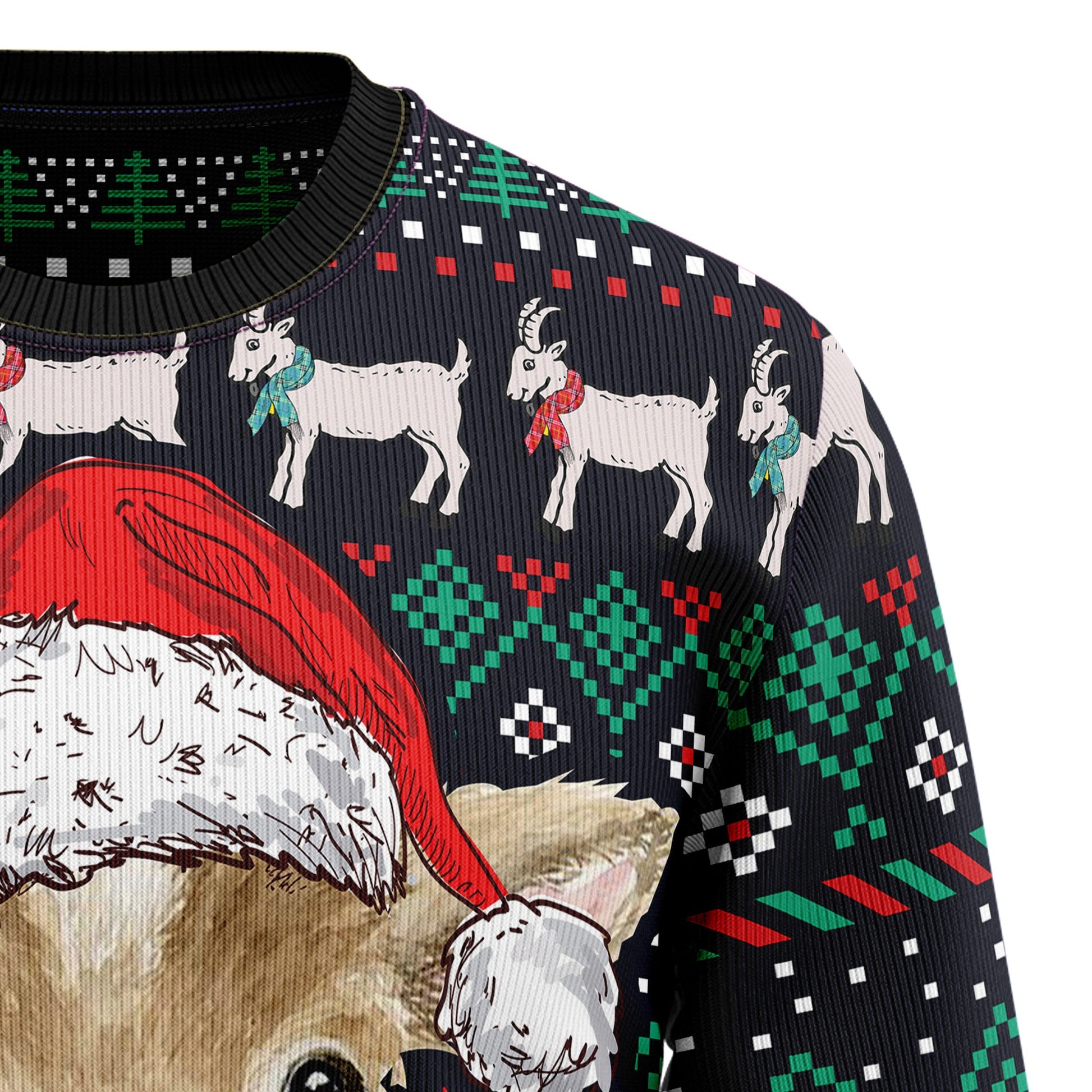 litzzy Cute Goat T1410 Ugly Christmas Sweater -  Best Gift For Christmas, Noel Malalan - Christmas Signature sweater   