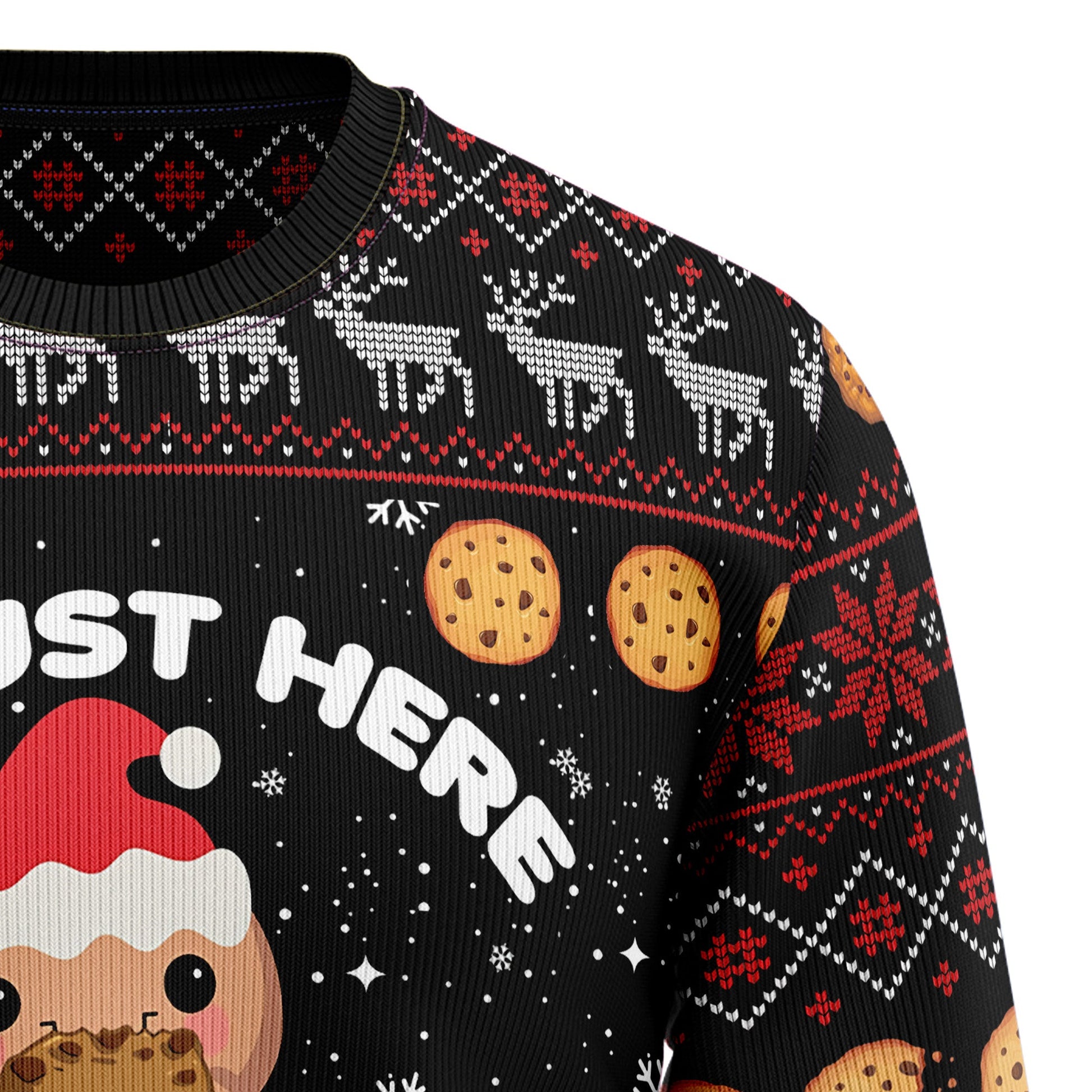 litzzy Just Here For The Cookies HT041204 Ugly Christmas Sweater -  Best Gift For Christmas, Noel Malalan - Christmas Signature sweater   
