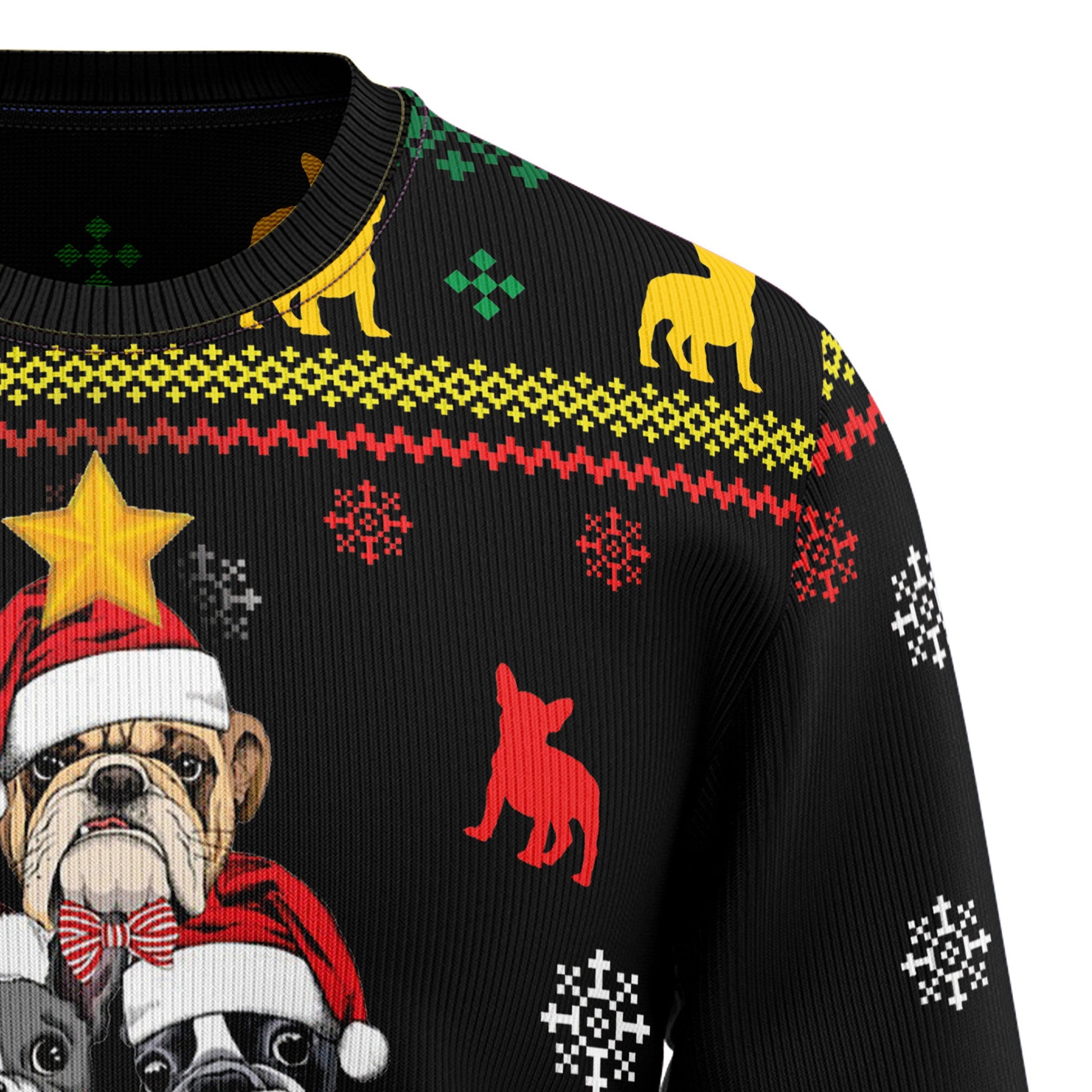 litzzy French Bulldog HT92804 Ugly Christmas Sweater -  Best Gift For Christmas, Noel Malalan - Christmas Signature sweater   