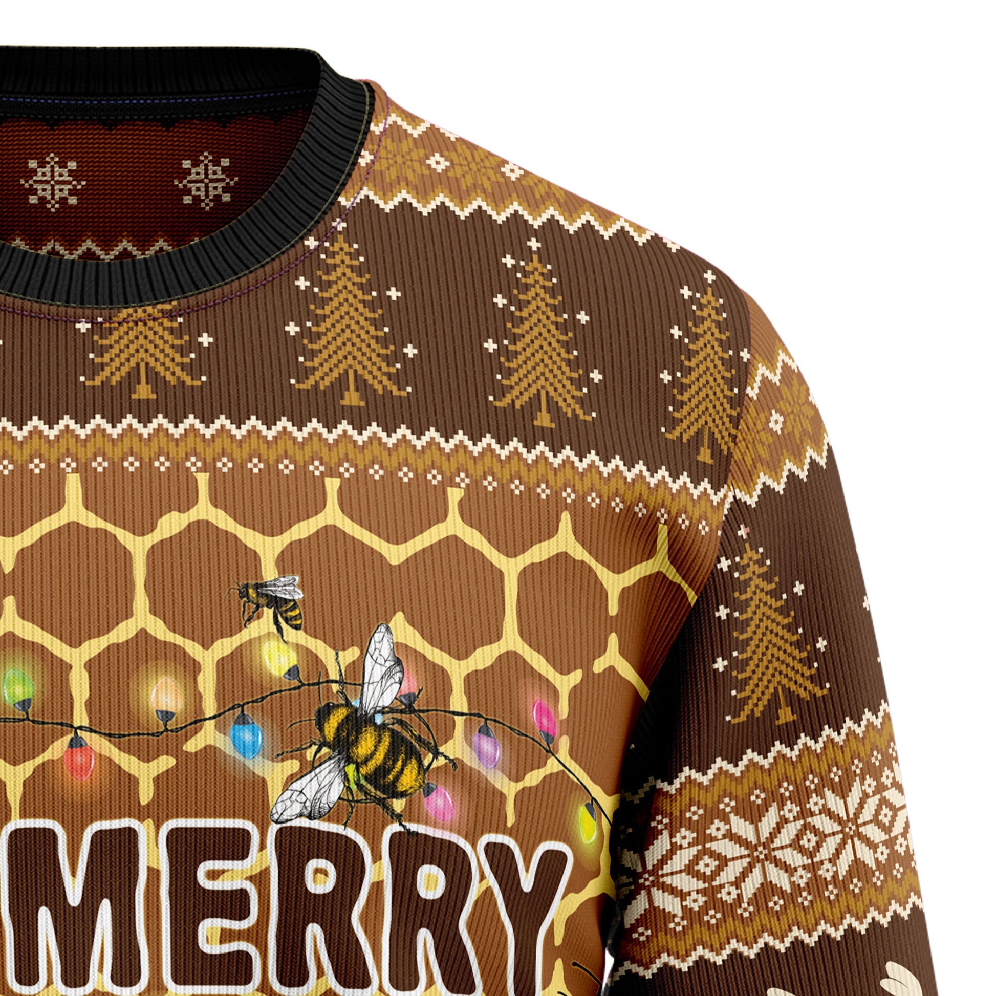 litzzy Bee Merry TG51013 Ugly Christmas Sweater -  Best Gift For Christmas, Noel Malalan - Christmas Signature sweater   