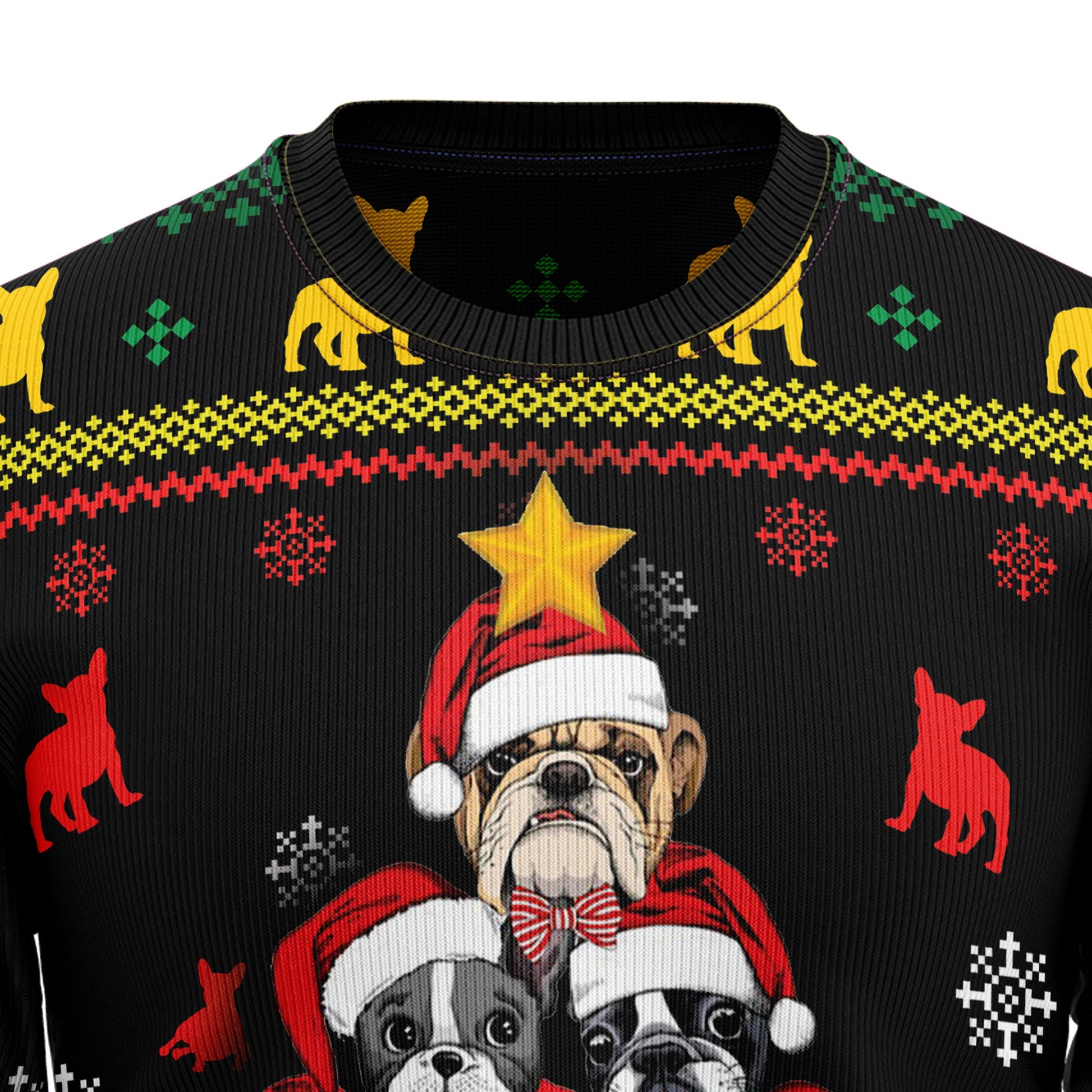 litzzy French Bulldog HT92804 Ugly Christmas Sweater -  Best Gift For Christmas, Noel Malalan - Christmas Signature sweater   
