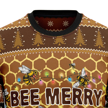 litzzy Bee Merry TG51013 Ugly Christmas Sweater -  Best Gift For Christmas, Noel Malalan - Christmas Signature sweater   