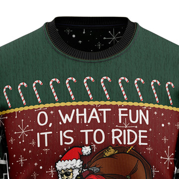 litzzy Santa Cycling T1811 Ugly Christmas Sweater -  Best Gift For Christmas, Noel Malalan - Christmas Signature sweater   