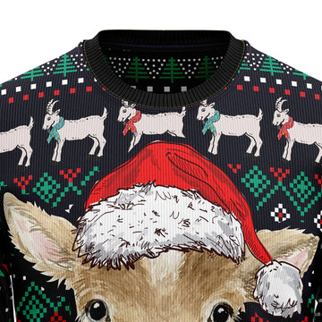 litzzy Cute Goat T1410 Ugly Christmas Sweater -  Best Gift For Christmas, Noel Malalan - Christmas Signature sweater   