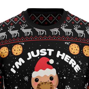 litzzy Just Here For The Cookies HT041204 Ugly Christmas Sweater -  Best Gift For Christmas, Noel Malalan - Christmas Signature sweater   