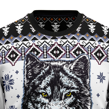 litzzy Awesome Wolf G5105 Ugly Christmas Sweater -  Best Gift For Christmas, Noel Malalan - Christmas Signature sweater   