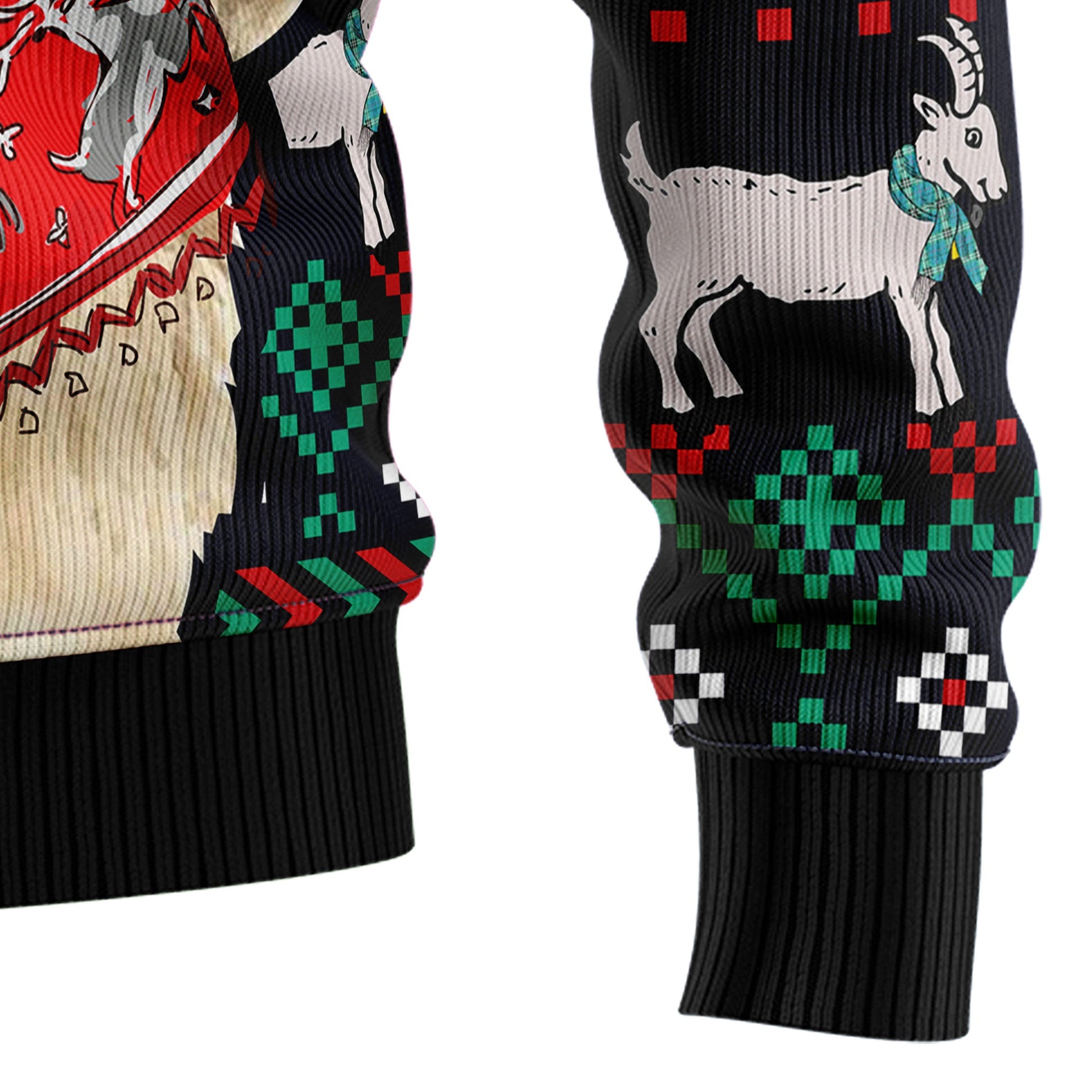 litzzy Cute Goat T1410 Ugly Christmas Sweater -  Best Gift For Christmas, Noel Malalan - Christmas Signature sweater   