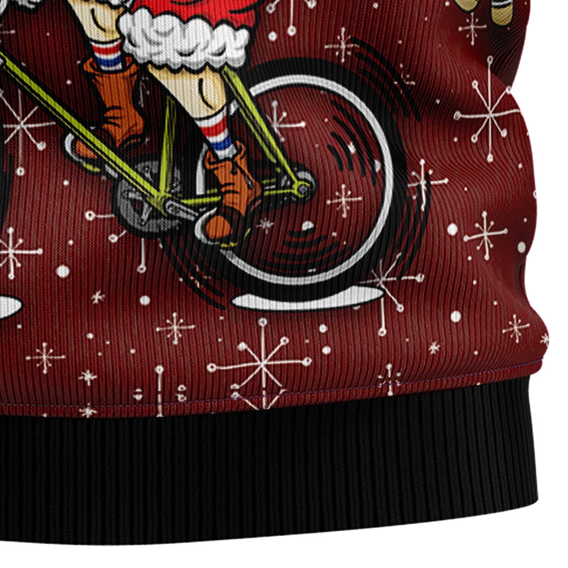 litzzy Santa Cycling T1811 Ugly Christmas Sweater -  Best Gift For Christmas, Noel Malalan - Christmas Signature sweater   