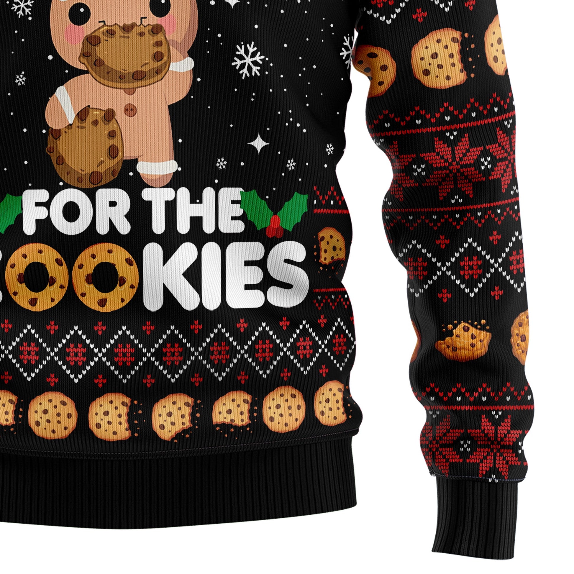 litzzy Just Here For The Cookies HT041204 Ugly Christmas Sweater -  Best Gift For Christmas, Noel Malalan - Christmas Signature sweater   